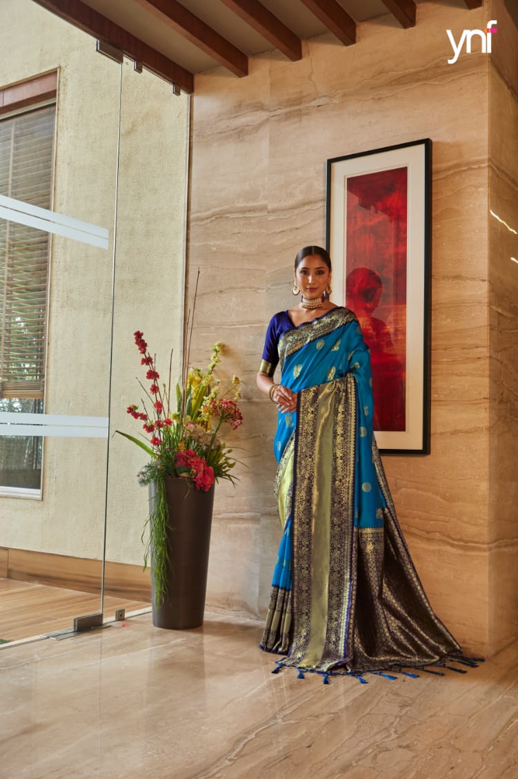 Ynf Paisley Festive Wear Heavy Designer Art Silk Saree Collection
